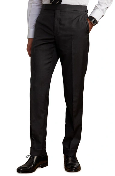 Shop Ralph Lauren Purple Label Gregory Hand Tailored Wool Serge Suit In Charcoal