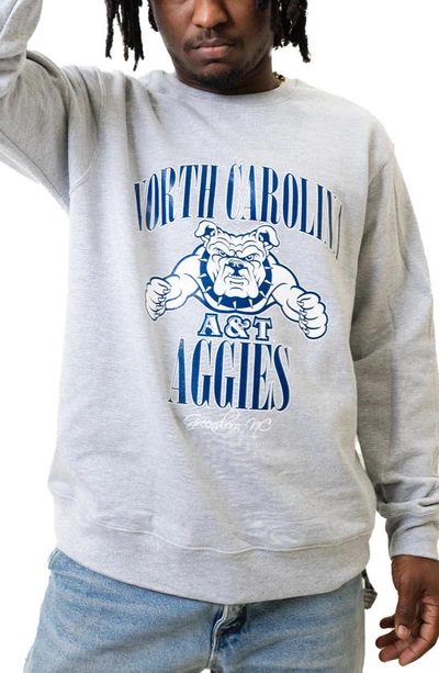 Shop 9tofive Aggies Crewneck Sweatshirt In Grey