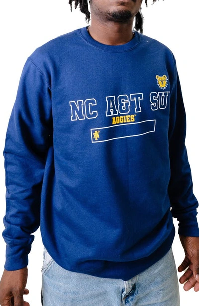 Shop 9tofive Aggie Phys Ed Graphic Sweatshirt In Navy