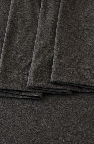 Shop Woven & Weft Jersey Knit Sheet Set In Charcoal