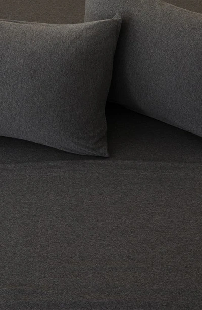 Shop Woven & Weft Jersey Knit Sheet Set In Charcoal