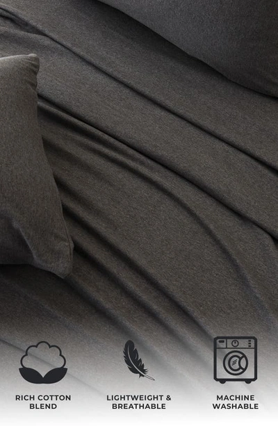 Woven & Weft Jersey Knit Sheet Set In Charcoal