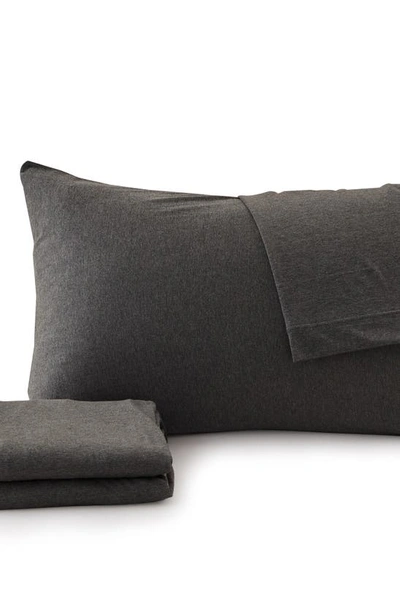 Woven & Weft Jersey Knit Sheet Set In Charcoal