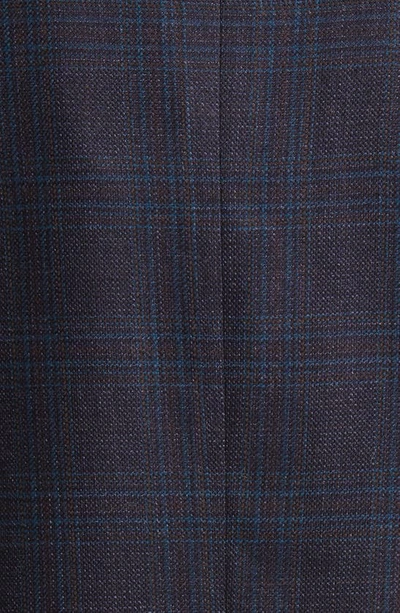 Shop Canali Siena Regular Fit Plaid Silk & Wool Sport Coat In Blue