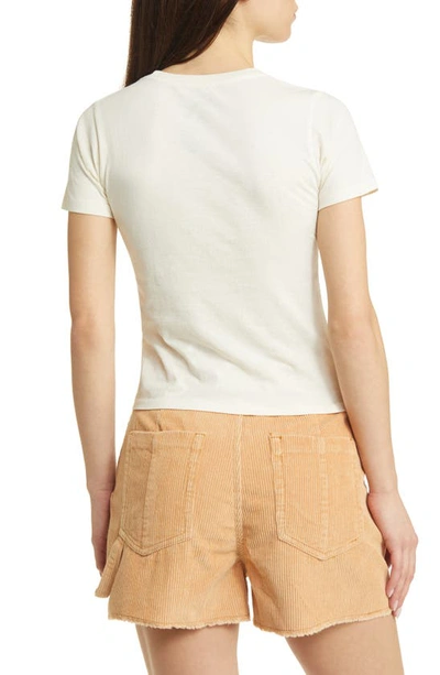 Golden Hour Flowers Of Italy Cotton Graphic T-shirt In Washed Marshmallow