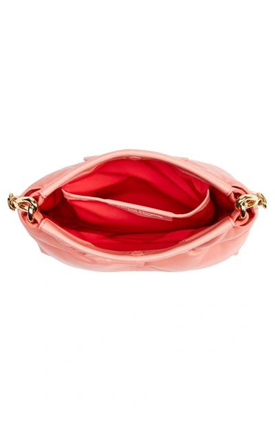 Shop Maison Margiela Mini Glam Slam Red Carpet Leather Bag In Coral