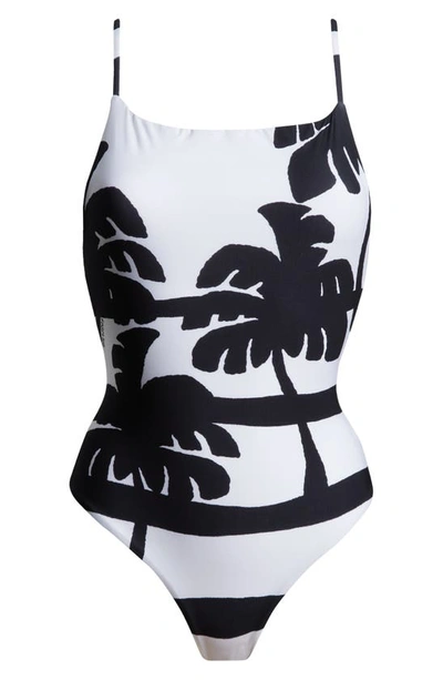 Shop Farm Rio Coconut One-piece Swimsuit In Off White