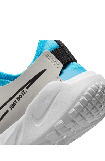 Shop Nike Flex Runner 2 Slip-on Running Shoe In Iron/ Black/ Blue/ White