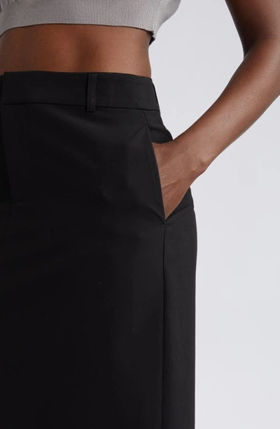 Shop Open Edit Suited Midi Column Skirt In Black