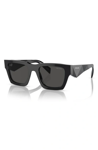 Shop Prada 50mm Pillow Sunglasses In Black