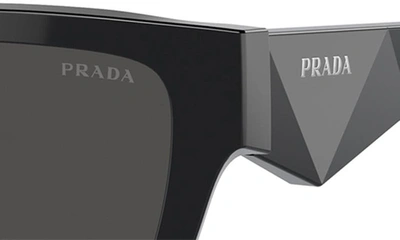 Shop Prada 50mm Pillow Sunglasses In Black