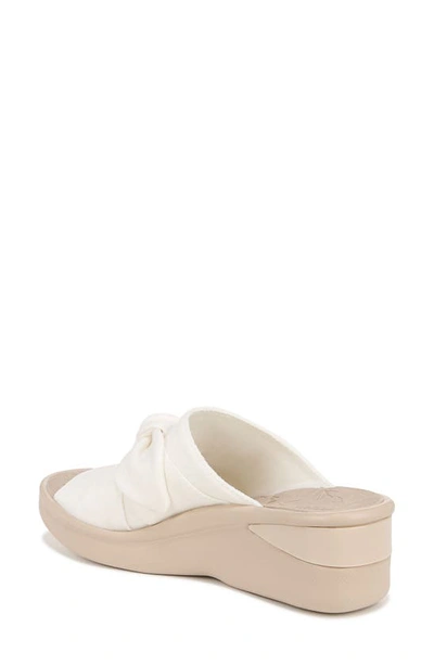 Bzees Smile Ii Wedge Slide Sandal In White