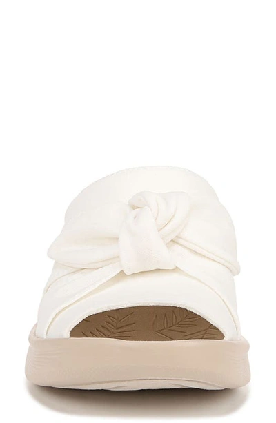 Bzees Smile Ii Wedge Slide Sandal In White
