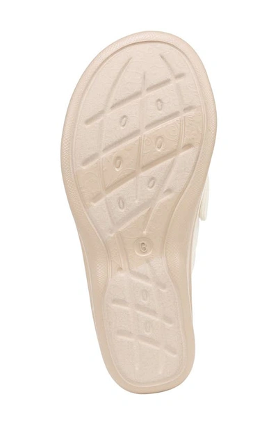 Bzees Smile Ii Wedge Slide Sandal In White