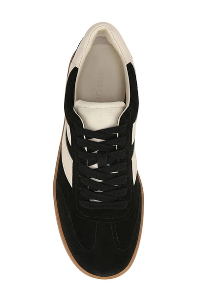 Vince Men's Oasis-m Suede And Leather Low-top Sneakers In Black