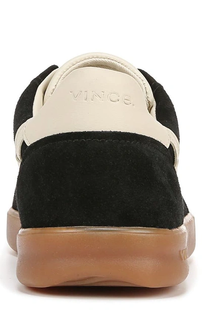 Vince Men's Oasis-m Suede And Leather Low-top Sneakers In Black