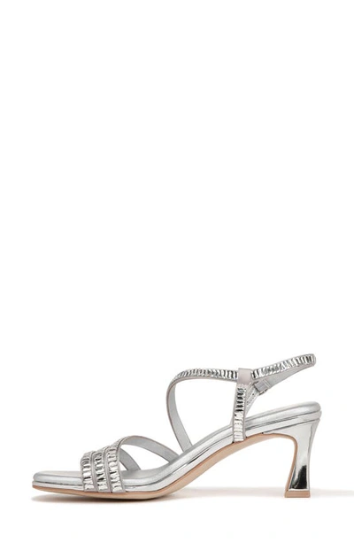 Shop Naturalizer Galaxy Slingback Sandal In Silver Fabric