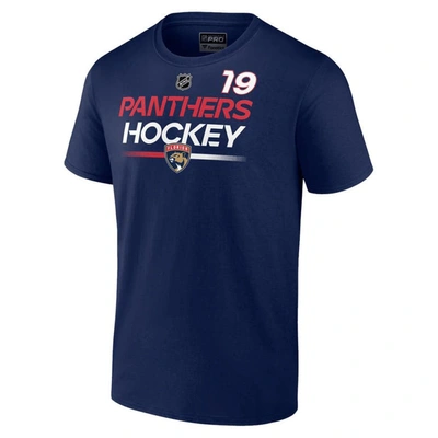 Shop Fanatics Branded Matthew Tkachuk Navy Florida Panthers Authentic Pro Prime Name & Number T-shirt