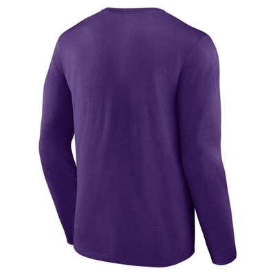 Shop Fanatics Branded Purple Minnesota Vikings Big & Tall Wordmark Long Sleeve T-shirt