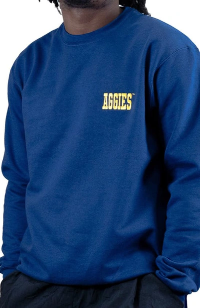Shop 9tofive Aggies Embroidered Sweatshirt In Navy