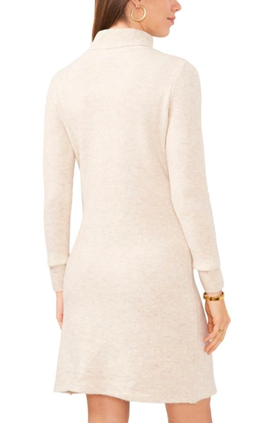 Shop Vince Camuto Long Sleeve Sweater Dress In Malted