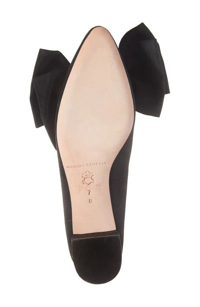 Loeffler Randall Noa Bow Pointed Toe Block Heel Pump In Black