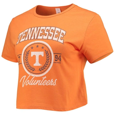 Shop Zoozatz Tennessee Orange Tennessee Volunteers Core Laurels Cropped T-shirt