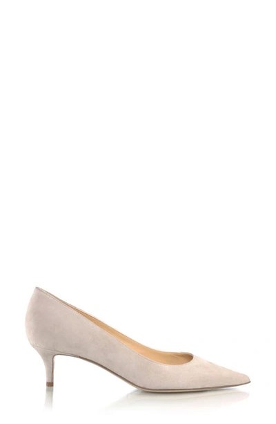 Marion Parke Classic Pointed Toe Kitten Heel Pump In Onyx