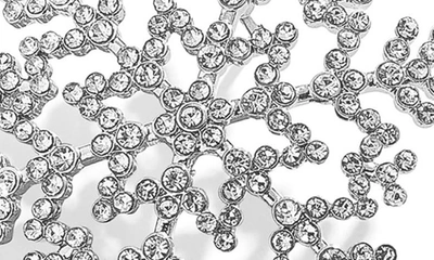 Shop Baublebar Snowflake Statement Earrings In Silver
