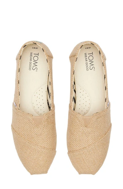 Shop Toms Classic Alpargata Slip-on In Natural