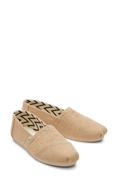 Shop Toms Classic Alpargata Slip-on In Natural