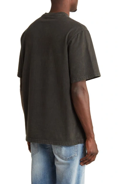 Shop Agolde Asha Oversize Mock Neck T-shirt In Fracture