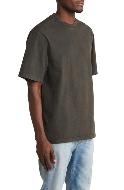 Shop Agolde Asha Oversize Mock Neck T-shirt In Fracture