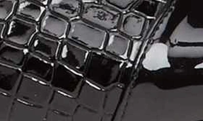 Trotters 'dea' Slingback In Black Croco