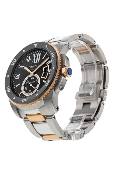 Shop Watchfinder & Co.  Calibre Water Resistant Bracelet Watch, 42mm In Black/ Silver