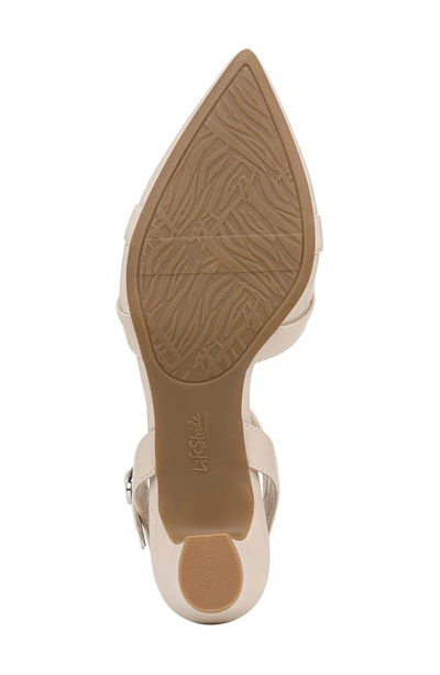 Shop Lifestride Marlee Ankle Strap Pointed Toe Sandal In Almond Milk