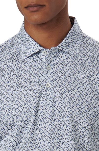 Shop Bugatchi Victor Ooohcotton® Floral Polo In Navy