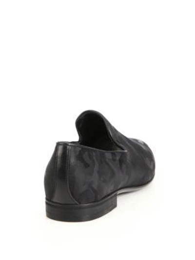 Shop Jimmy Choo Camo Formal Slippers In Black