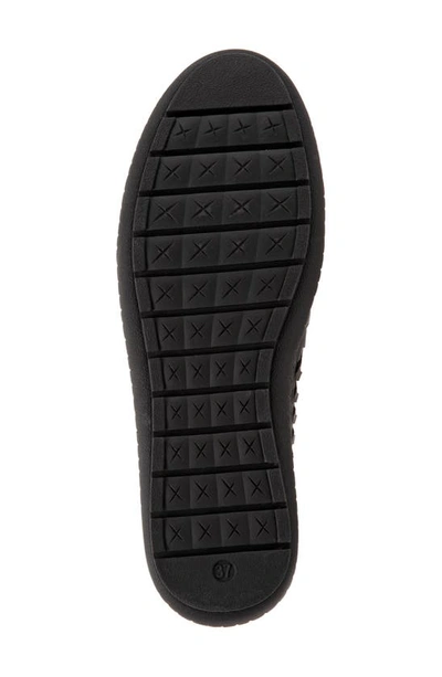 Shop Trotters Rory Woven Flat In Black Platinum