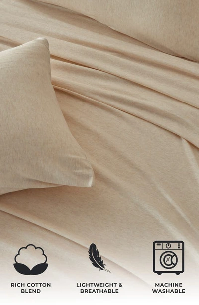 Woven & Weft Jersey Knit Sheet Set In Oatmeal