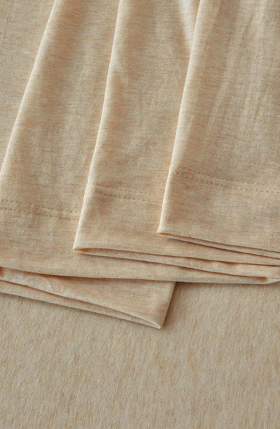 Shop Woven & Weft Jersey Knit Sheet Set In Oatmeal