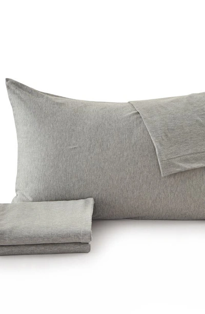 Woven & Weft Jersey Knit Sheet Set In Light Grey