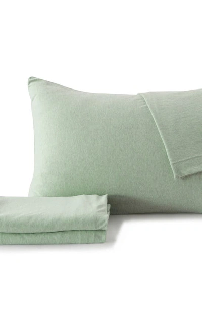 Shop Woven & Weft Jersey Knit Sheet Set In Green