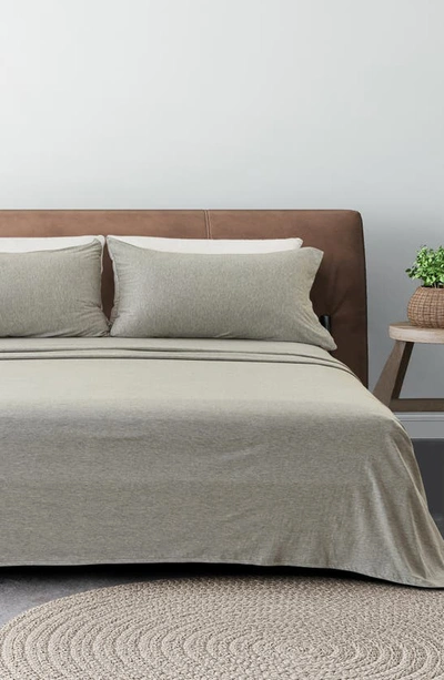 Woven & Weft Jersey Knit Sheet Set In Light Grey