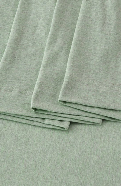 Shop Woven & Weft Jersey Knit Sheet Set In Green