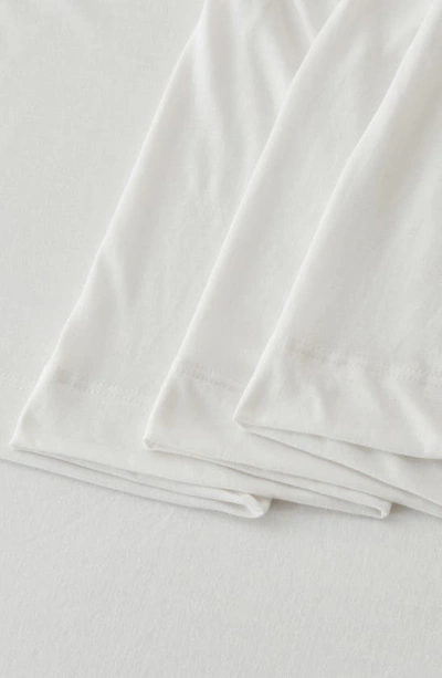 Shop Woven & Weft Jersey Knit Sheet Set In Winter White
