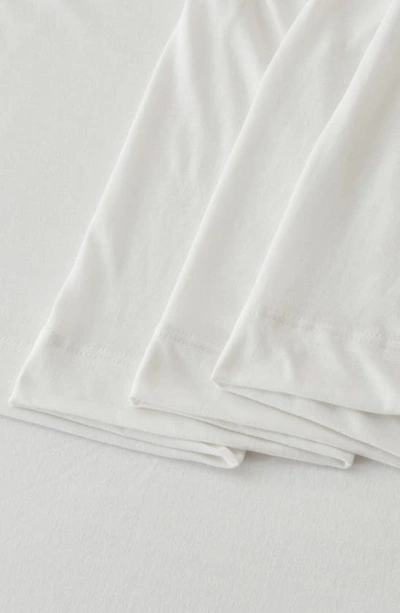 Woven & Weft Jersey Knit Sheet Set In Winter White