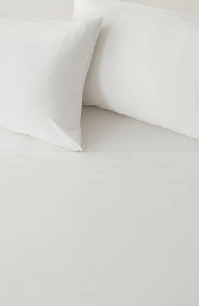 Shop Woven & Weft Jersey Knit Sheet Set In Winter White