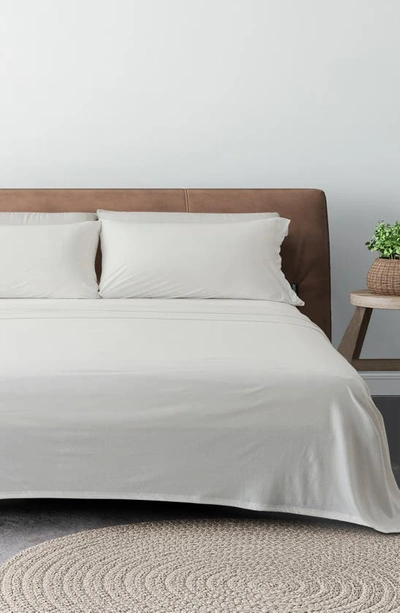 Woven & Weft Jersey Knit Sheet Set In Winter White