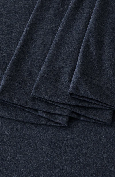 Woven & Weft Jersey Knit Sheet Set In Navy